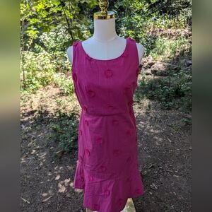 Talbots Pink Floral Accent Sundress